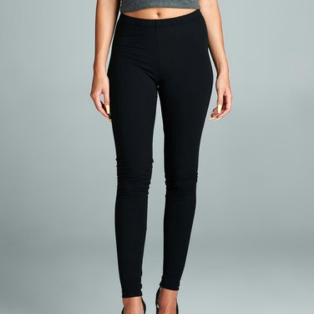 NEW Black Brushed Knit Leggings !
